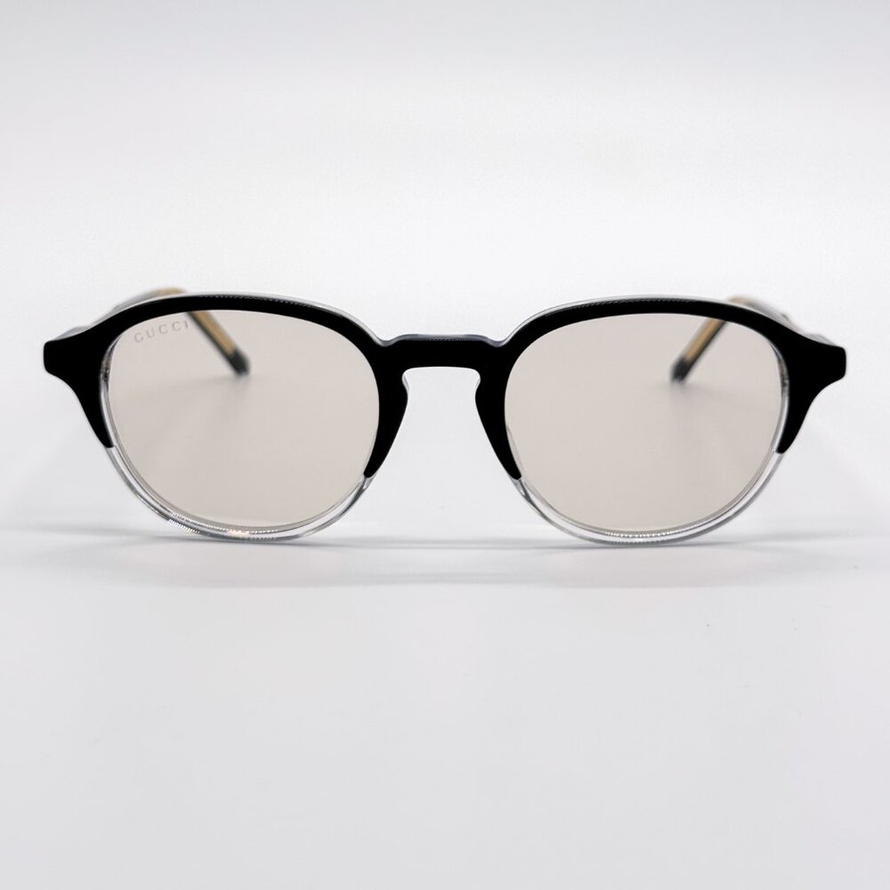NEW GUCCI SUNGLASSES MEN ROUND BLACK GUCCI GG1212S 002 - Picture 11 of 15